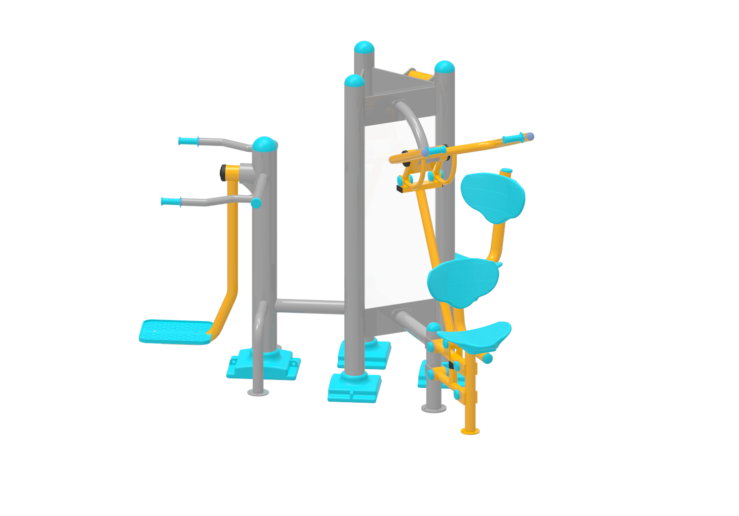 Yan Salinim Vucut Gelistirme ve Bacak Calistirma Aleti PF-304 | Dış Mekan Spor Aletleri | Erse Kent Mobilyaları